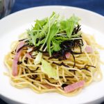 塩っぺで味つけ！キャベツとハムのパスタ