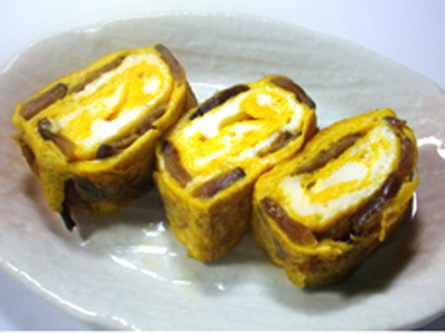 美味しさ凝縮 味付けしいたけ玉子焼き