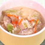 むちゃン酒（甘酒）スープやさしい甘味が加わります