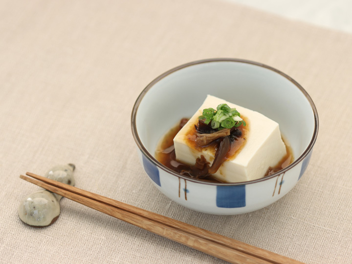 きのこアラ！あんかけ豆腐